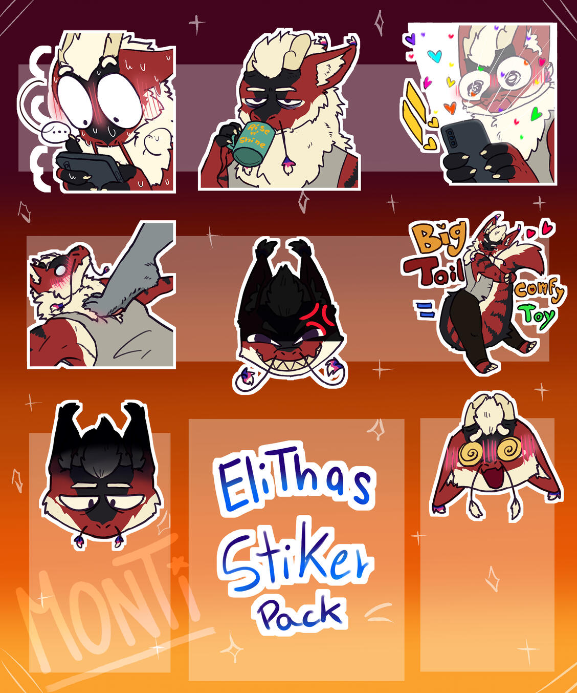 pack de 10 stikers
